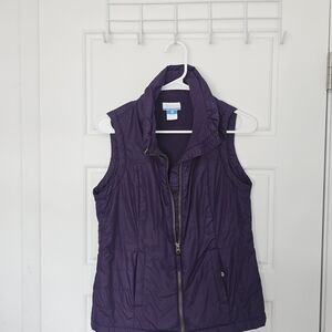 Columbia Purple Quilted Sleeveless Vest